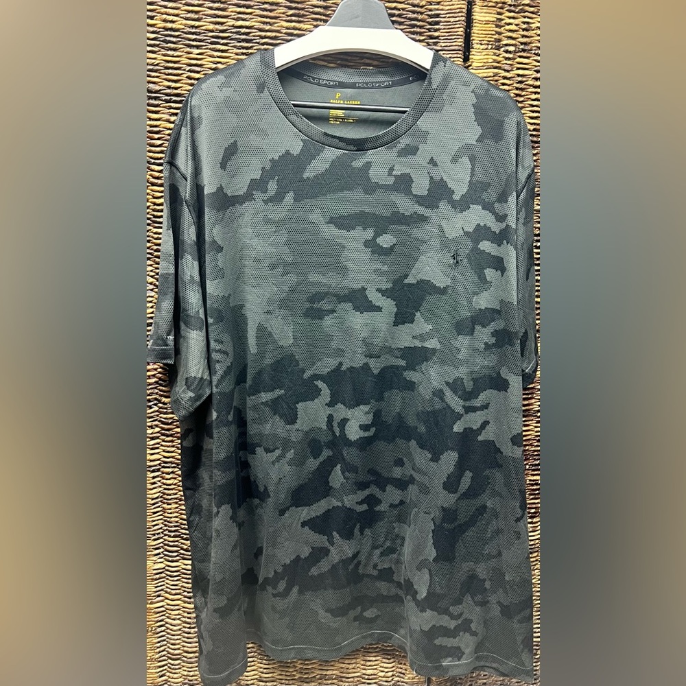Polo Ralph Lauren, - Sport Performance, Men’s Camo- 4XLT, Black/Grey‎
